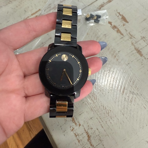 Movado Bold Black and Gold Watch - Picture 9 of 15